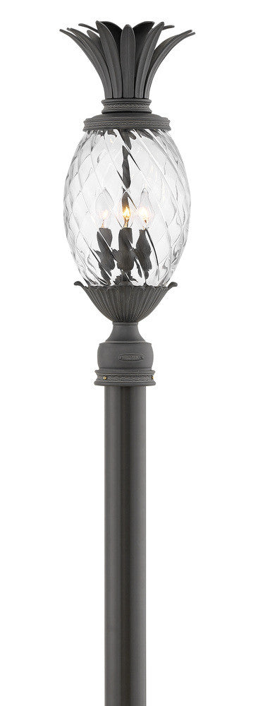Hinkley Plantation Large Post Mount Lantern Museum Black