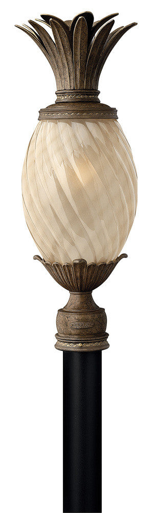 Hinkley Plantation Outdoor Post Mount Lantern Pearl Bronze
