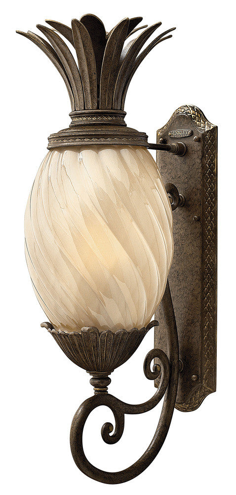 Hinkley Plantation Outdoor Wall Mount Lantern Pearl Bronze