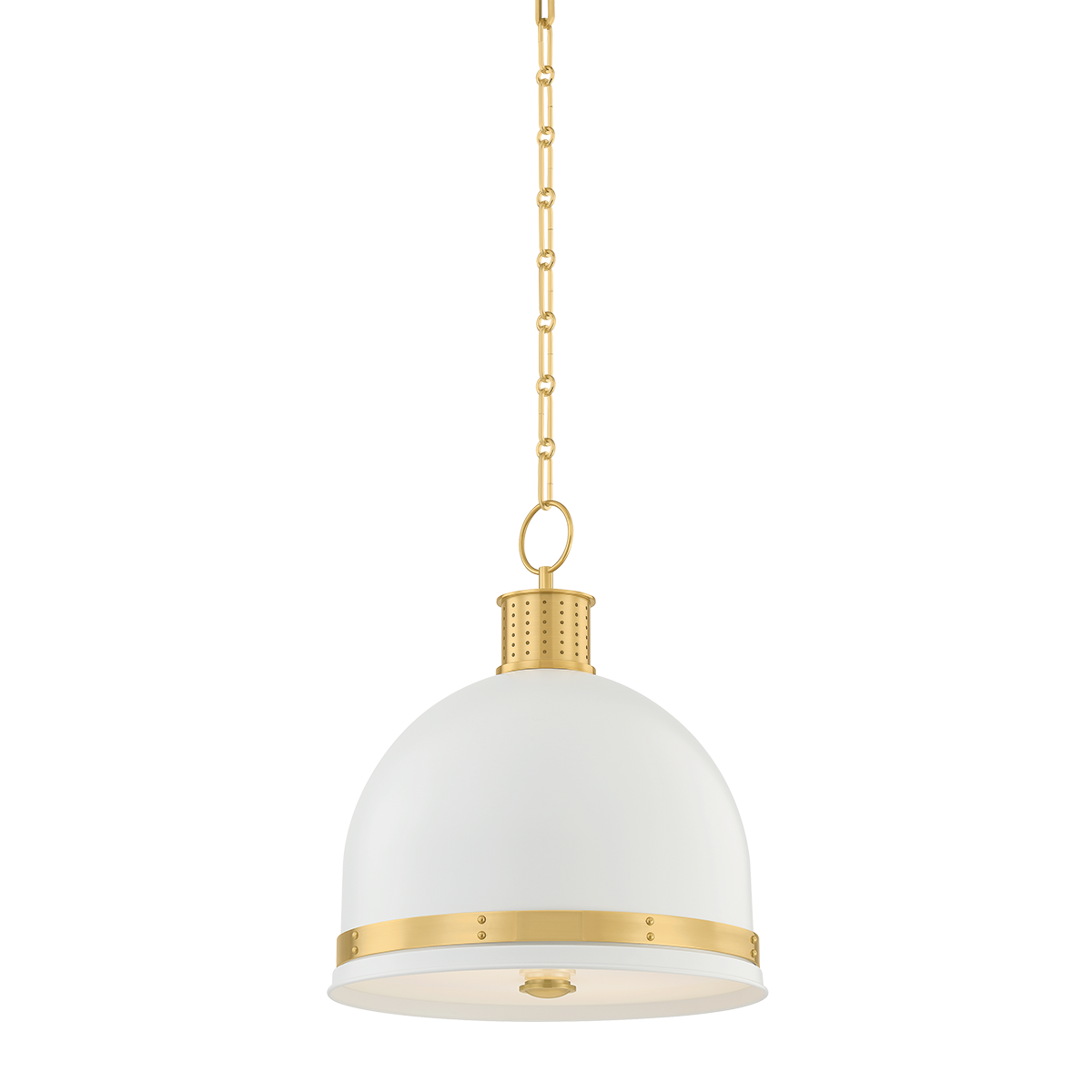 Hudson Valley Briscoe 2-Light Pendant Aged Brass