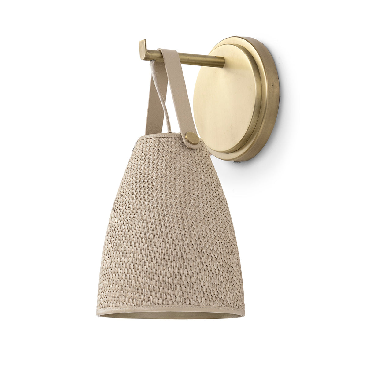Palecek Carlton Sconce - Brass / Natural - view 2