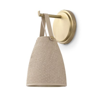 Palecek Carlton Sconce - Brass / Natural - view 2