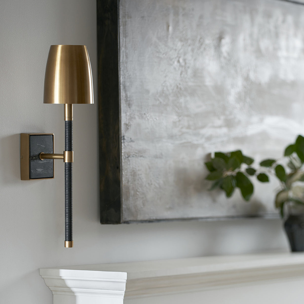 Palecek Spencer Sconce - Brass / Black