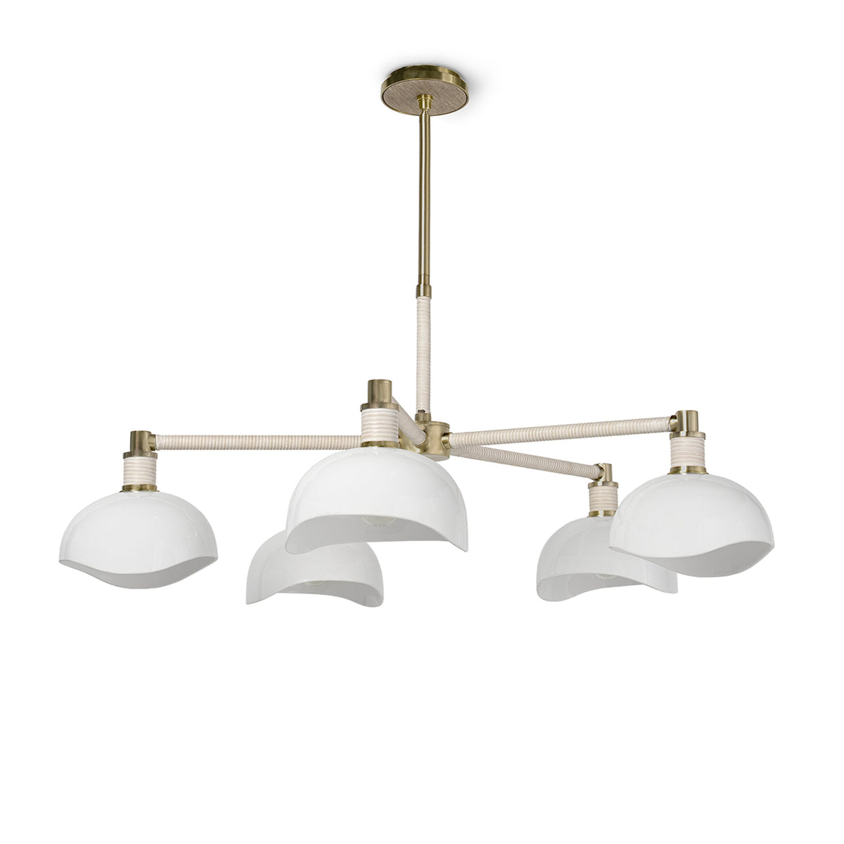 Palecek Brooklyn Chandelier, Large - Oak