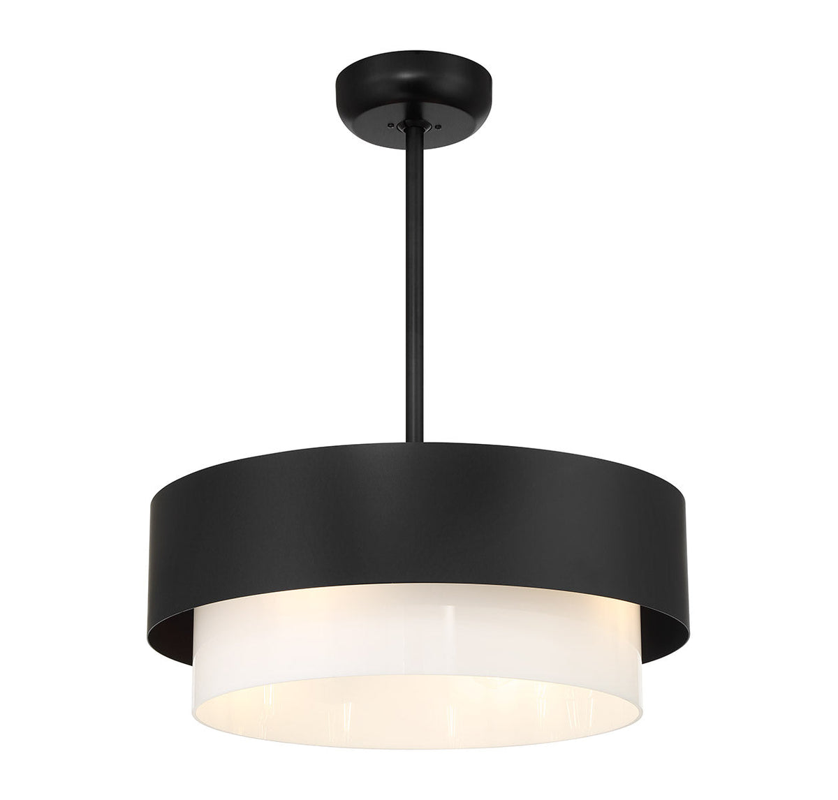Diana 4-Light Fan D'Lier Matte Black