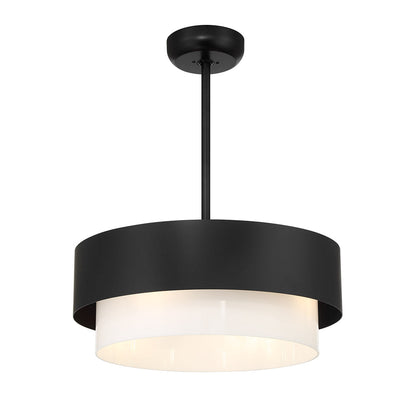 Diana 4-Light Fan D'Lier Matte Black