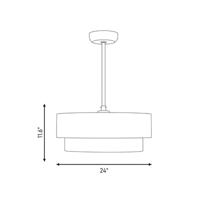Diana 4-Light Fan D'Lier