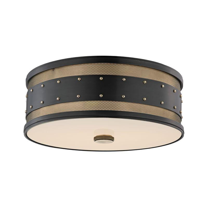 Hudson Valley Gaines Flush Mount Aged Old Bronze