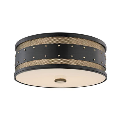 Hudson Valley Gaines Flush Mount Aged Old Bronze