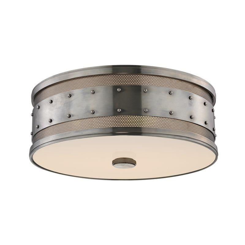 Hudson Valley Gaines Flush Mount Historic Nickel