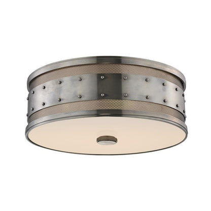 Hudson Valley Gaines Flush Mount Historic Nickel