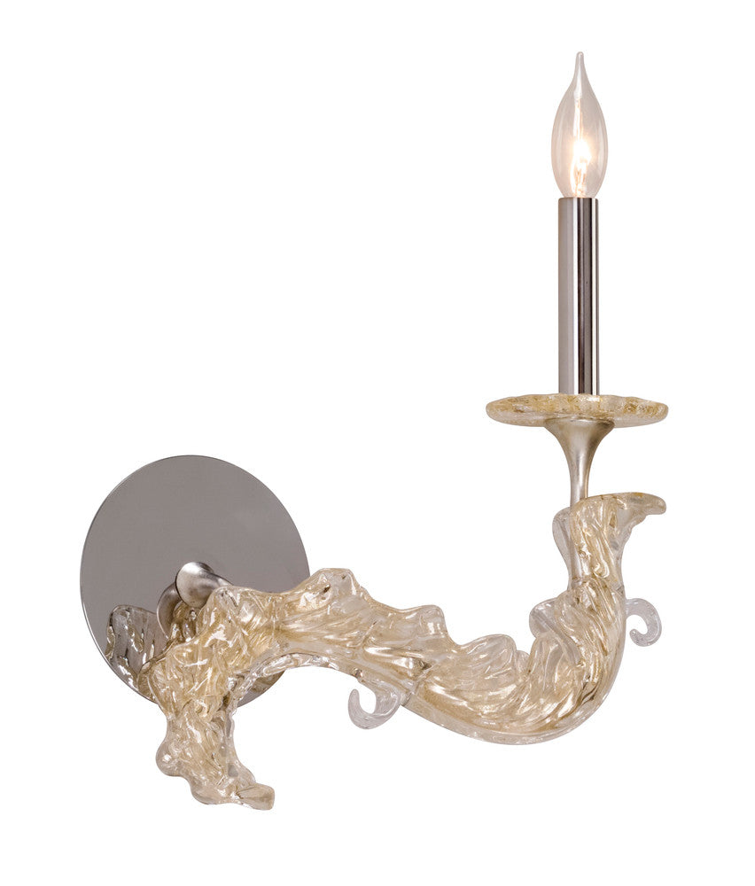 Corbett Cielo Wall Sconce Silver Leaf