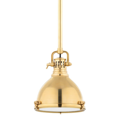 Hudson Valley Pelham Pendant Aged Brass