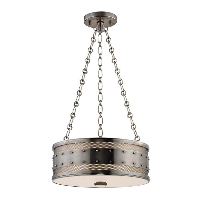 Hudson Valley Gaines Pendant Historic Nickel