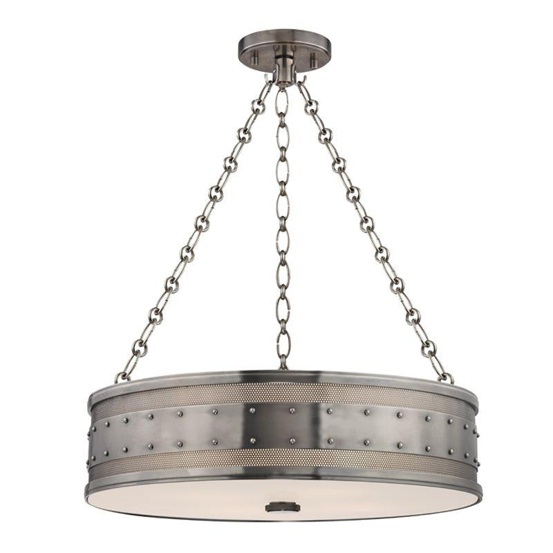 Hudson Valley Gaines Pendant Historic Nickel
