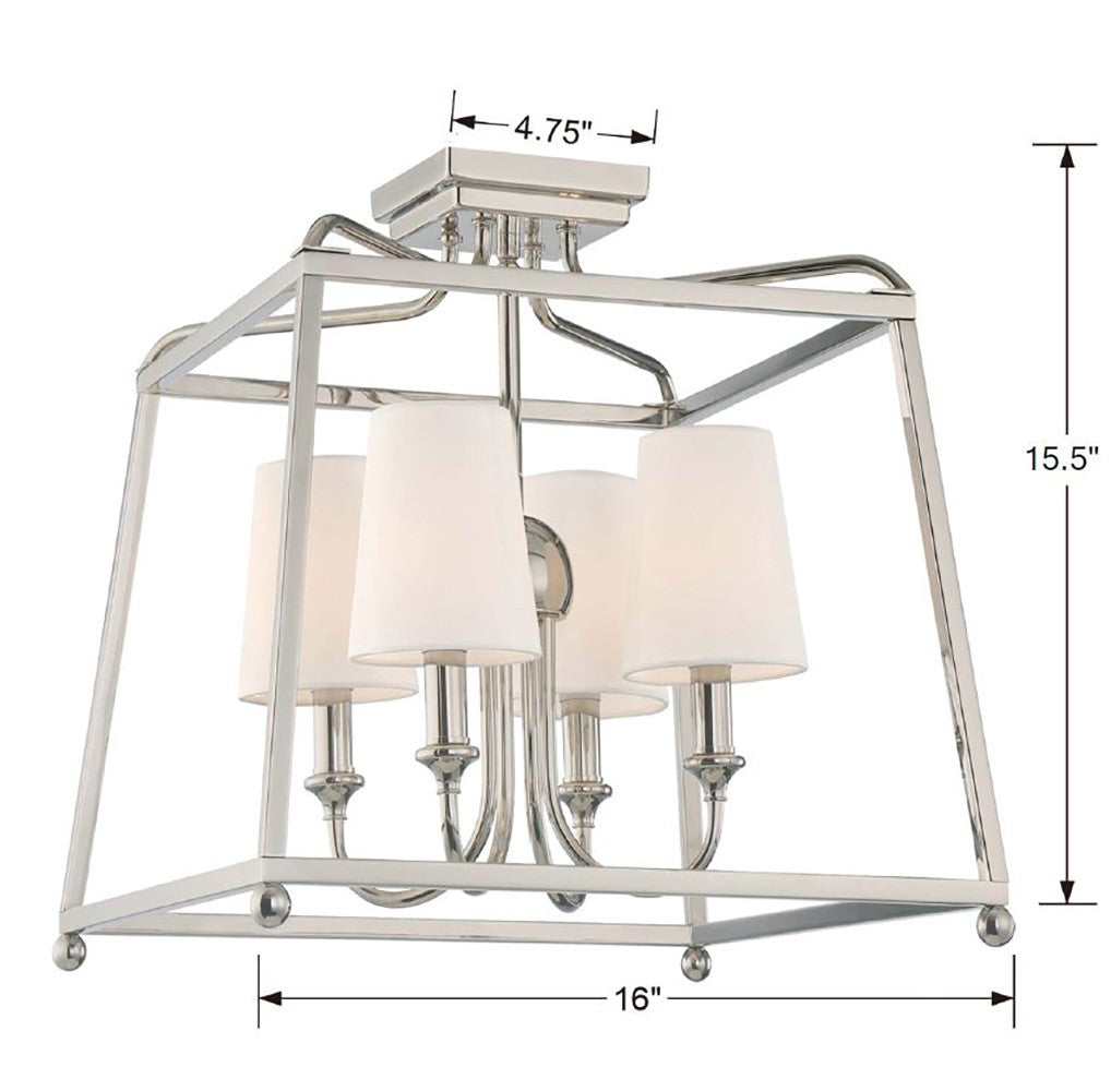 Flush Mounts-Crystorama-2243