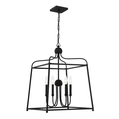 Crystorama Sylvan 21.5" 4-Light Chandelier No Shades
