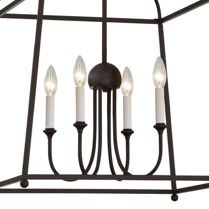 Crystorama Sylvan 21.5" 4-Light Chandelier No Shades - detail