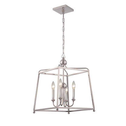 Crystorama Sylvan Mini Chandelier No Shade Polished Nickel