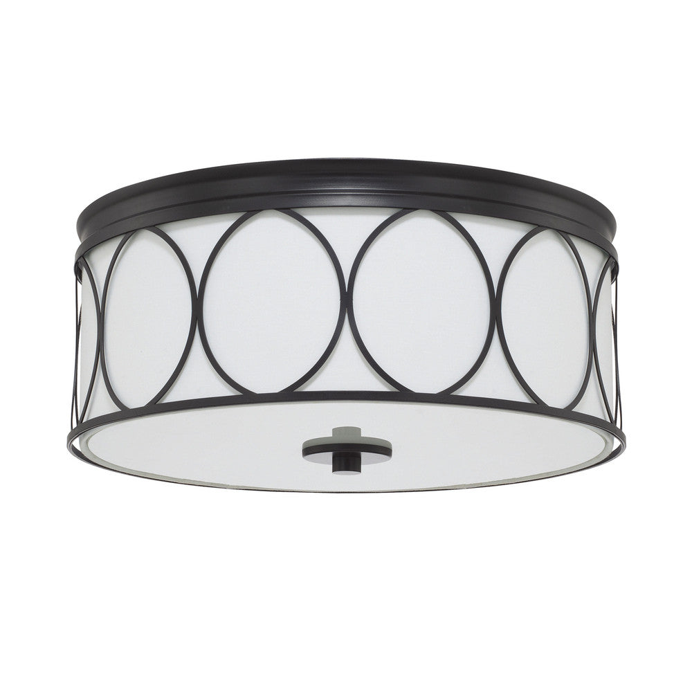 Rylann 3-Light Flush Mount - Matte Black