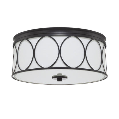 Rylann 3-Light Flush Mount - Matte Black