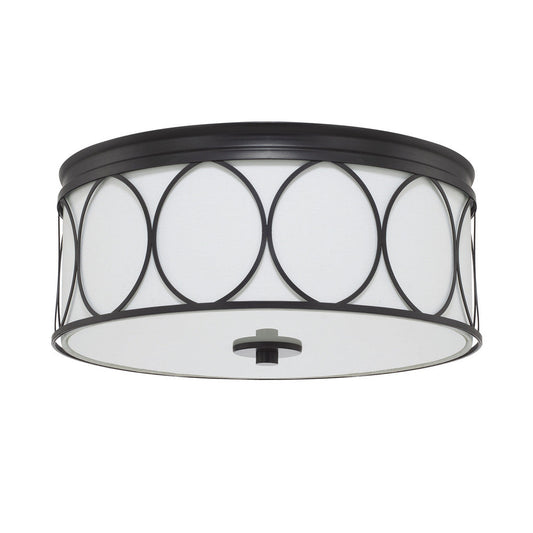 Rylann 3-Light Flush Mount - Matte Black