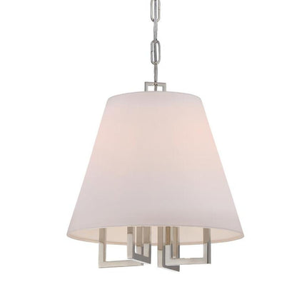 Crystorama Westwood Pendant Polished Nickel