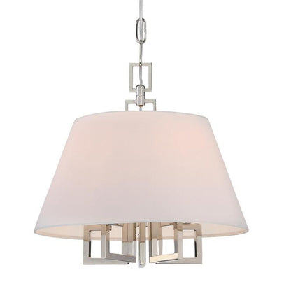 Crystorama Westwood Pendant Polished Nickel