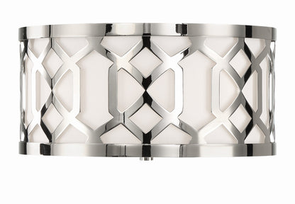 Crystorama Jennings Flush Mount Aged Brass