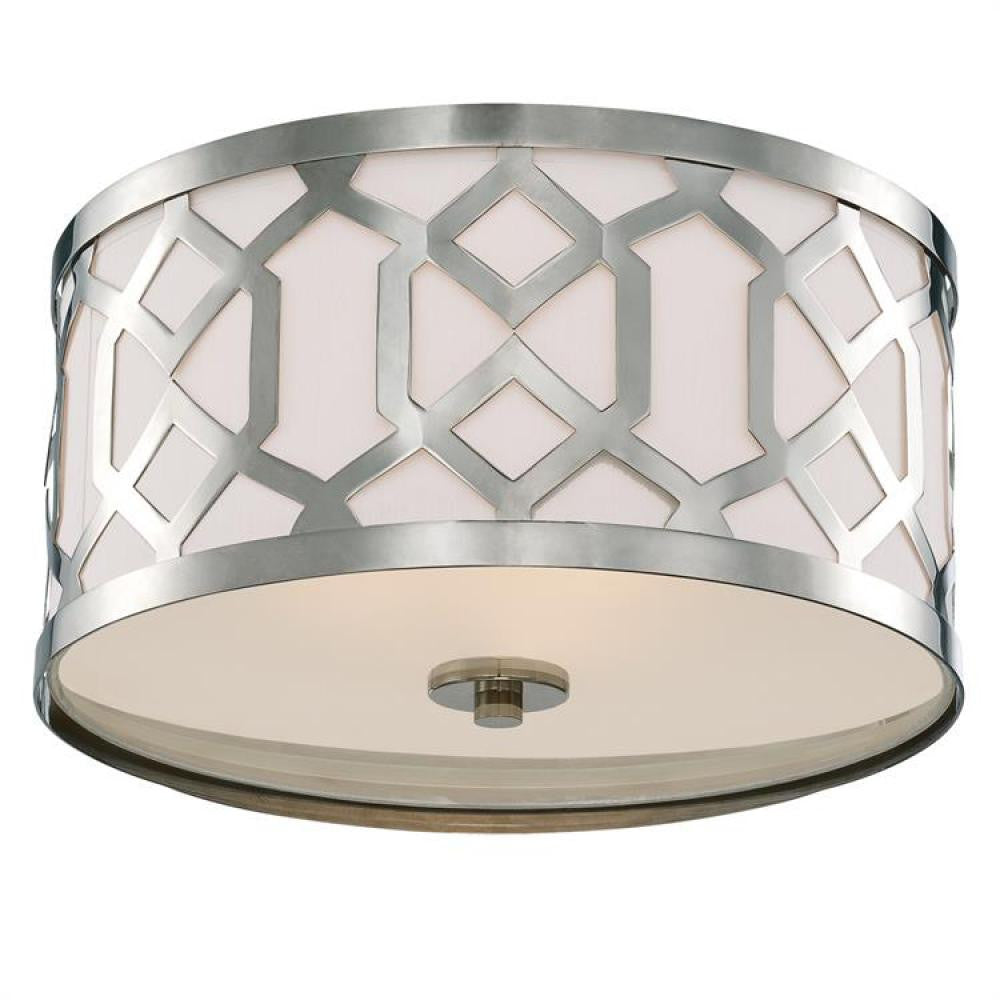 Crystorama Jennings Flush Mount Polished Nickel