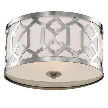 Crystorama Jennings Flush Mount Polished Nickel