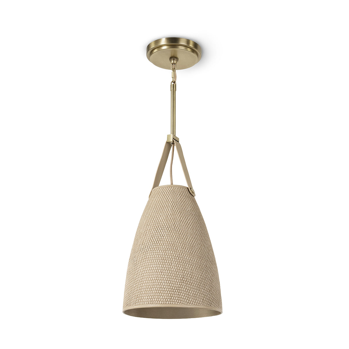 Palecek Carlton Pendant - Brass / Natural