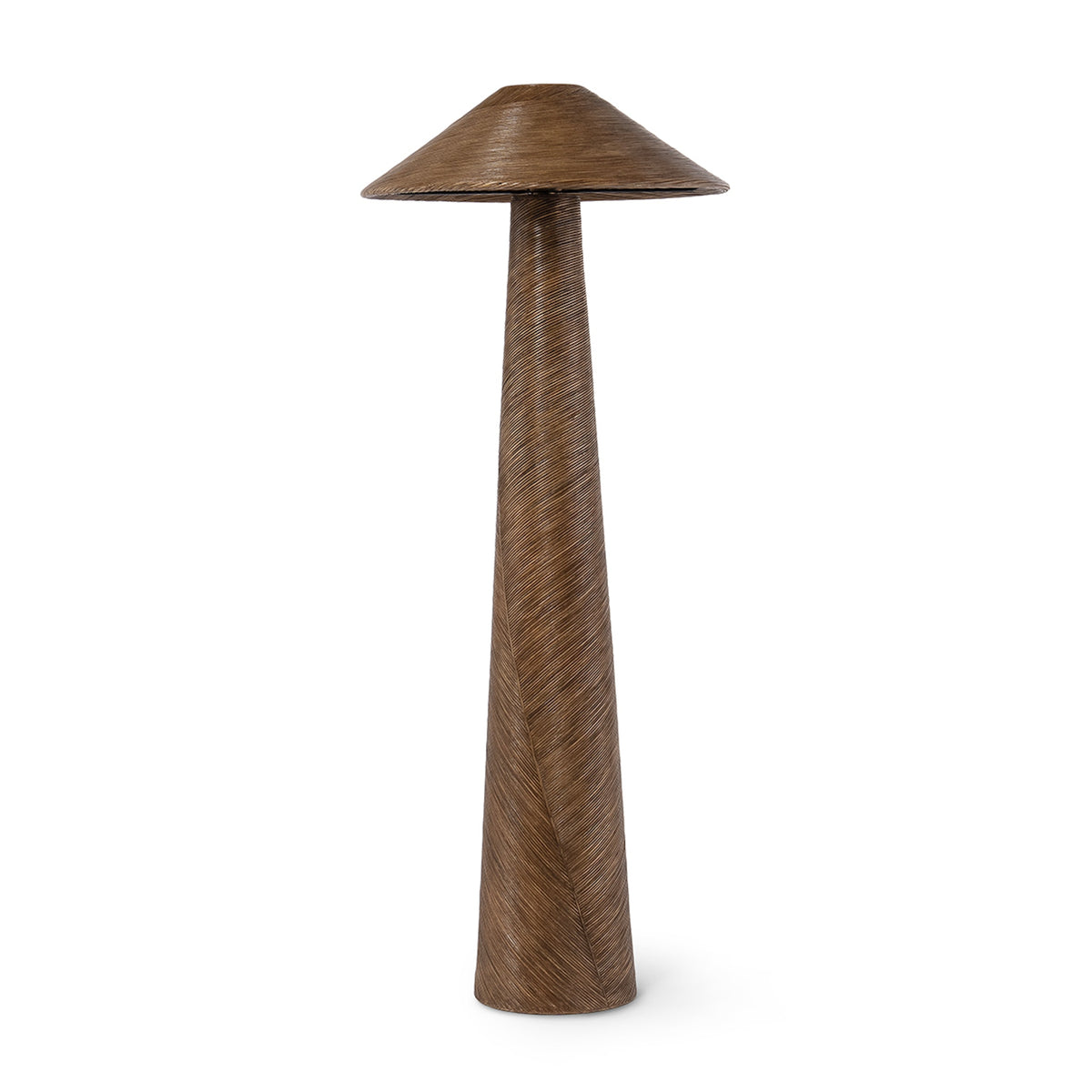 Palecek Greer Floor Lamp - Walnut Brown