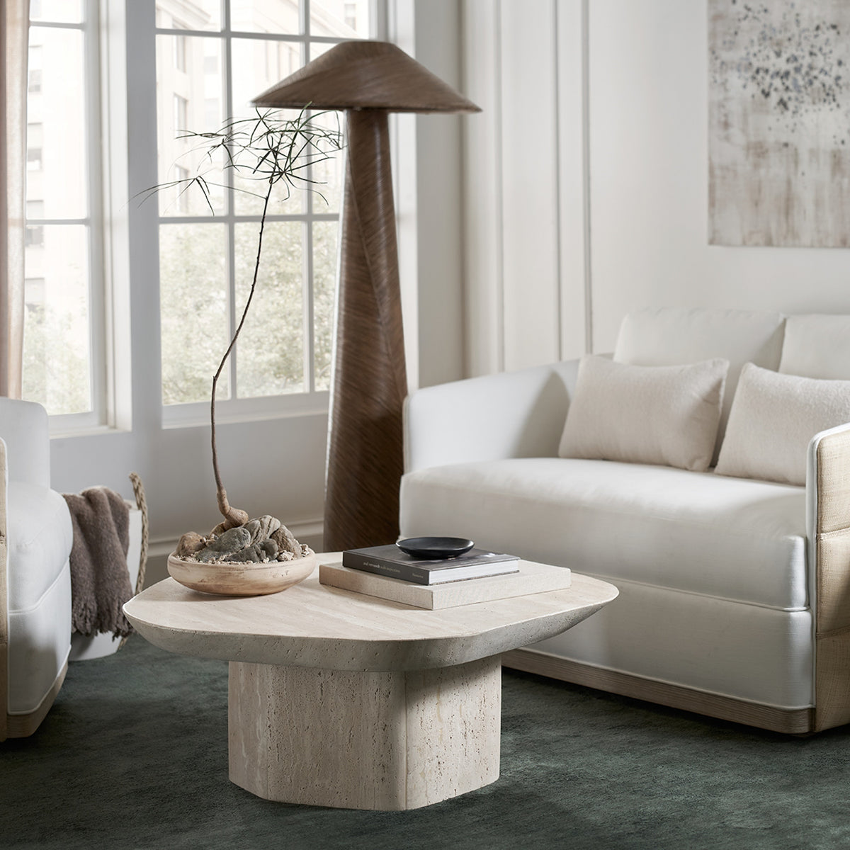 Palecek Greer Floor Lamp - Walnut Brown - view 3