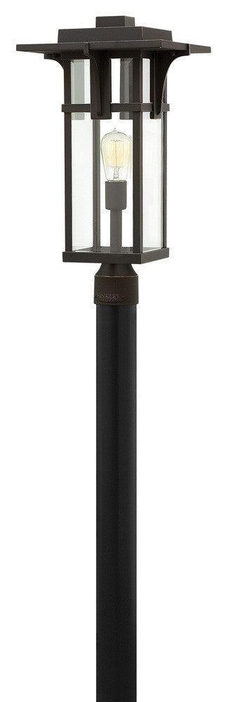 Hinkley Manhattan Outdoor Post Mount Lantern Oil-Rubbed Bronze