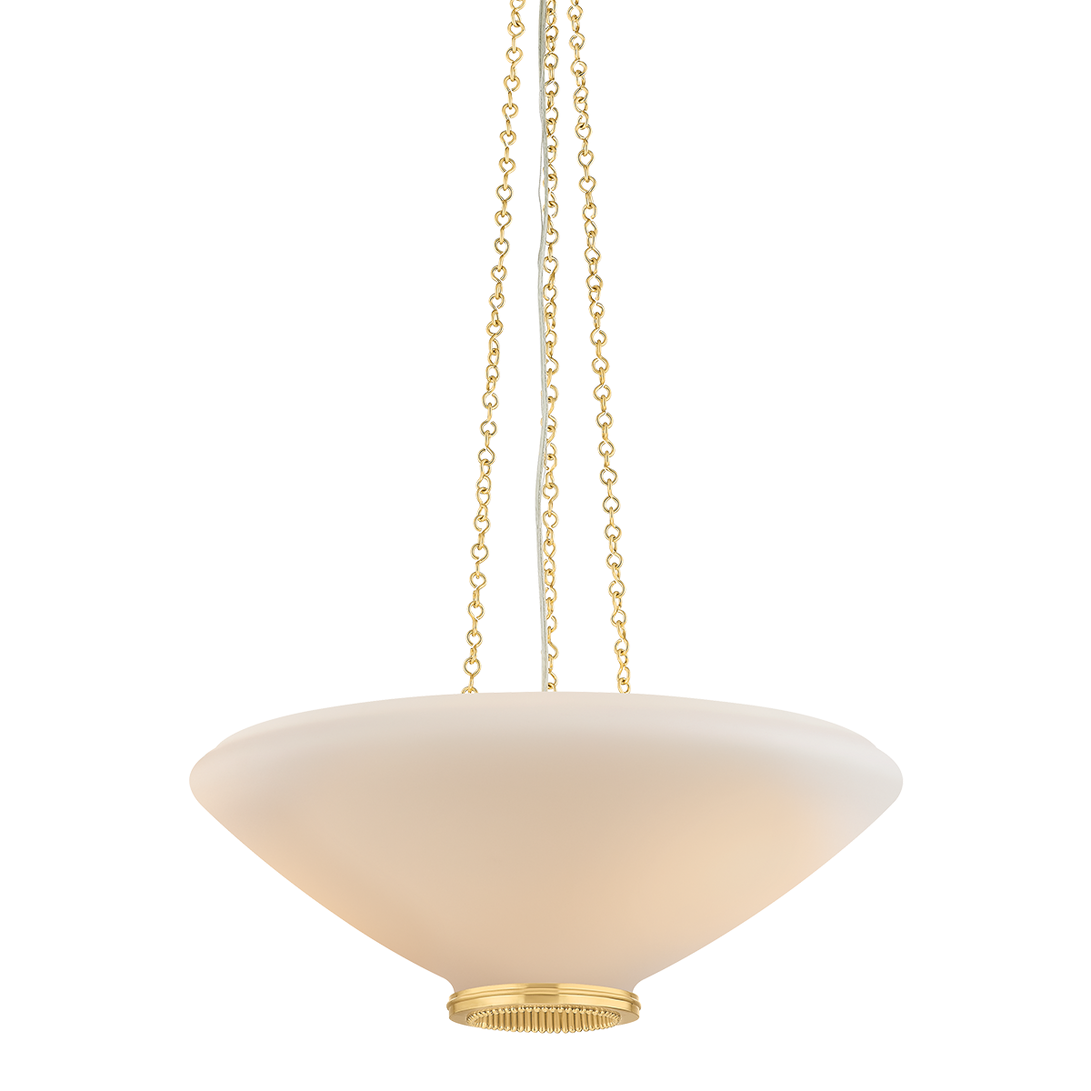 Hudson Valley Awosting 22" 3-Light Pendant Aged Brass