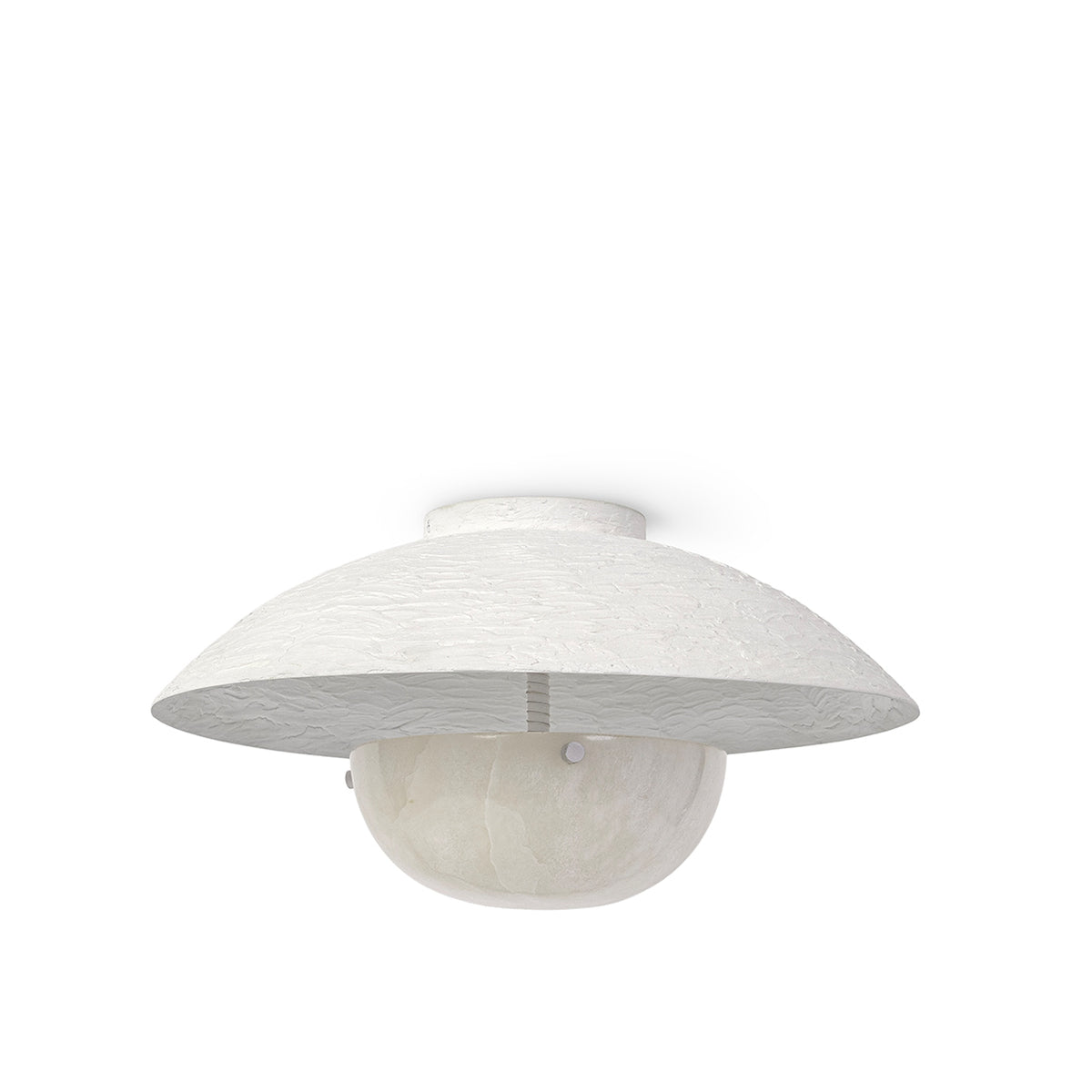 Palecek Capri Flush Mount - White