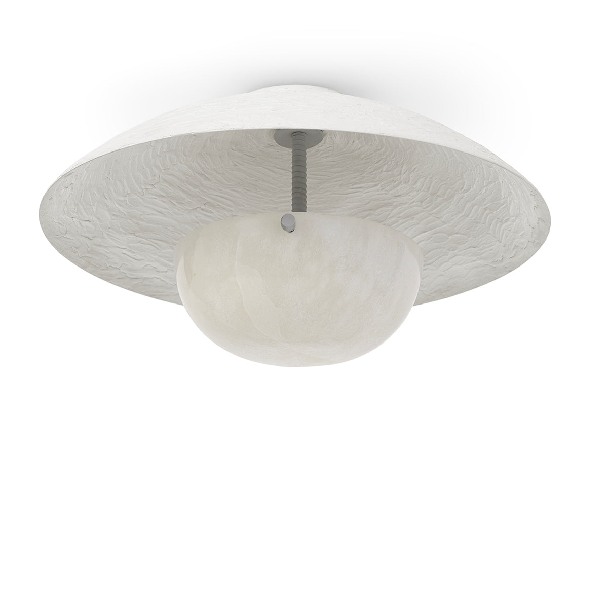 Palecek Capri Flush Mount - White - view 2