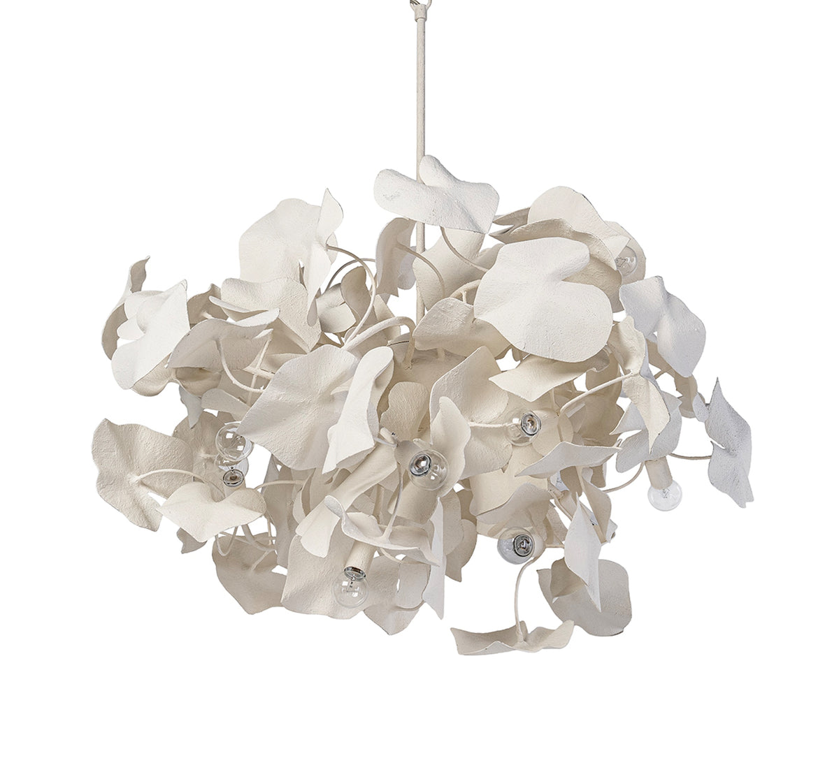 Palecek Claudia Chandelier - Textured White - view 2