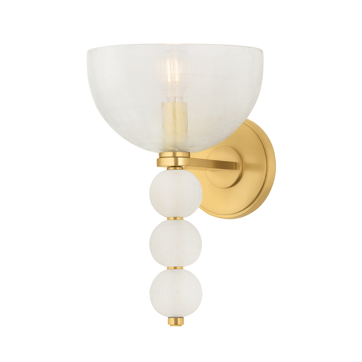 Hudson Valley Bloomvale Wall Sconce Aged Brass