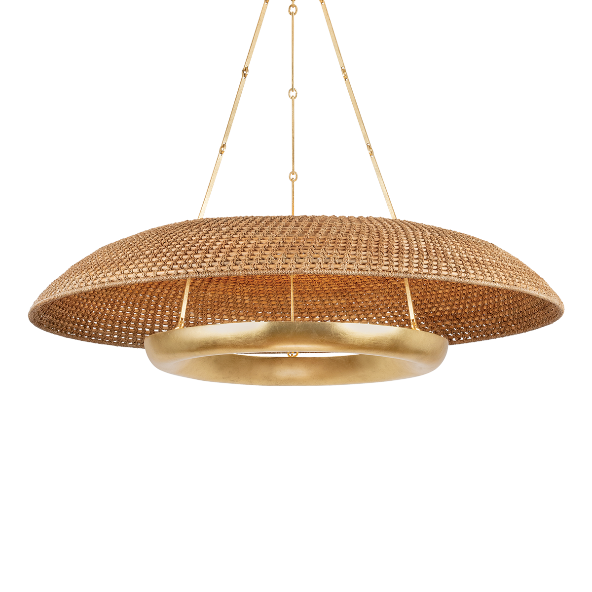 Hudson Valley Oaklyn 48" Chandelier Vintage Gold Leaf