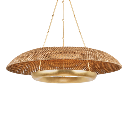 Hudson Valley Oaklyn 48" Chandelier Vintage Gold Leaf
