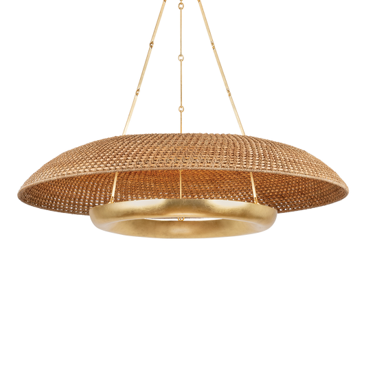Hudson Valley Oaklyn 48" Chandelier Vintage Gold Leaf