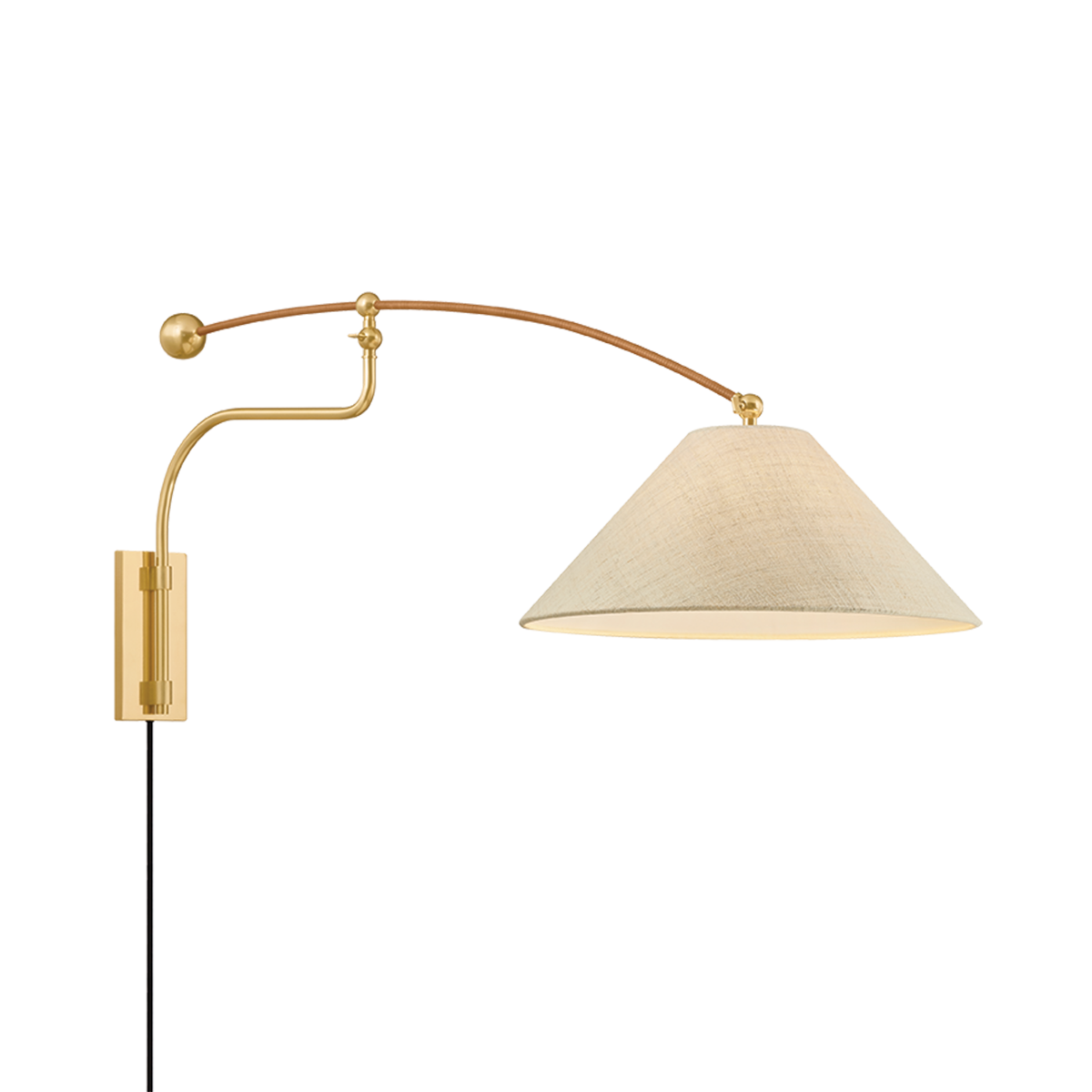 Hudson Valley Sylva Wall Sconce Aged Brass