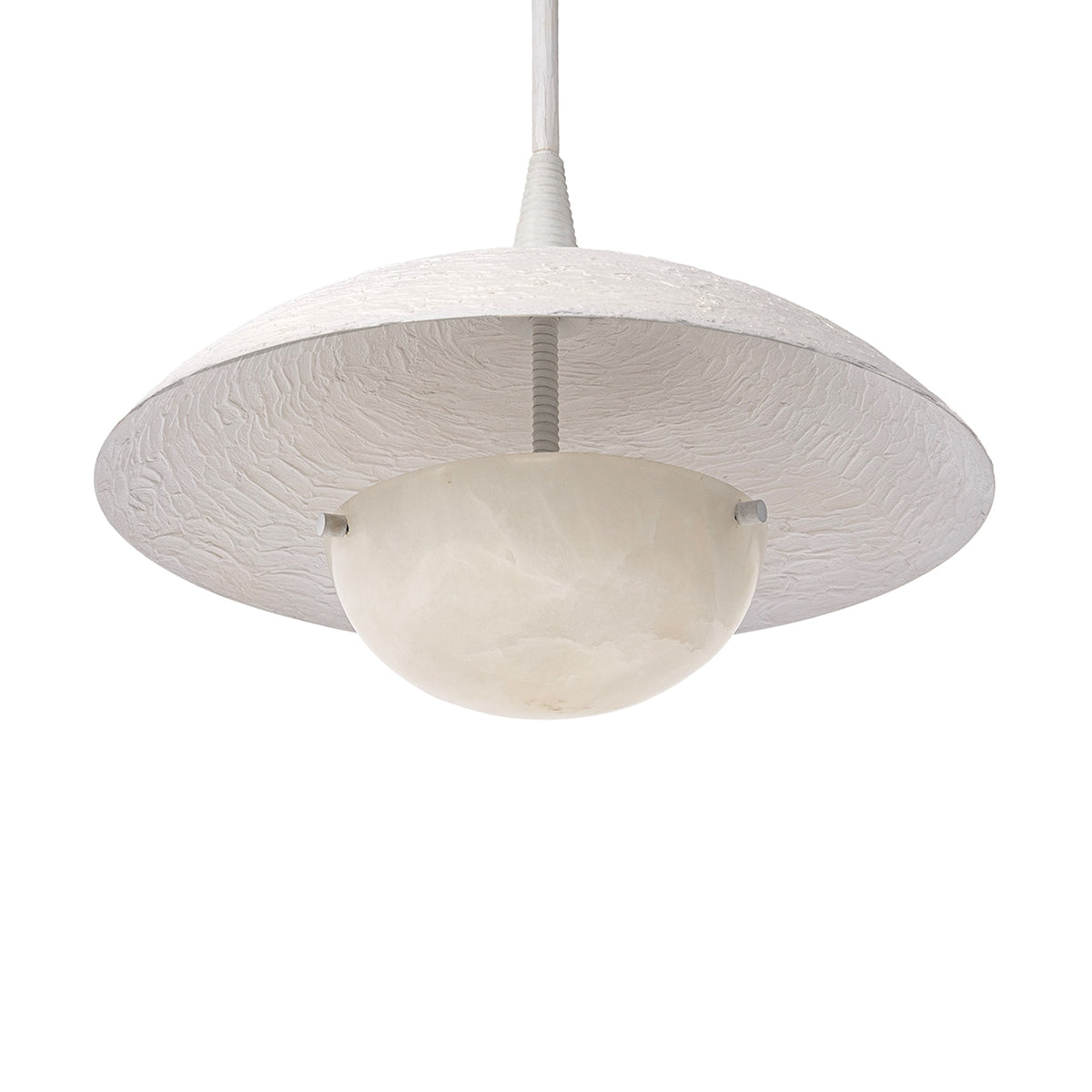 Palecek Capri Pendant, Small - White - view 2