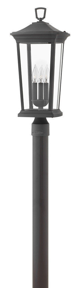 Hinkley Bromley Outdoor Post Top or Pier Mount Lantern Museum Black