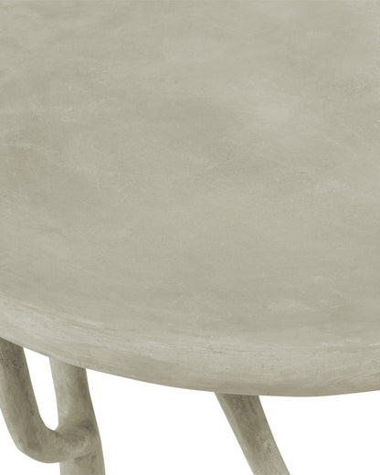 Hidcote Accent Table, Brown Portland, Faux Bois, 22"H, Currey and Company 2373