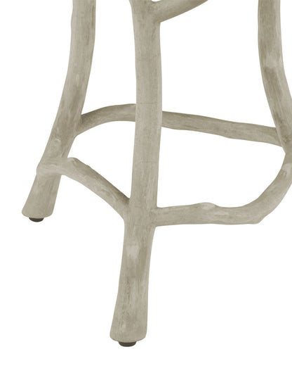 Hidcote Accent Table, Brown Portland, Faux Bois, 22"H, Currey and Company 2373