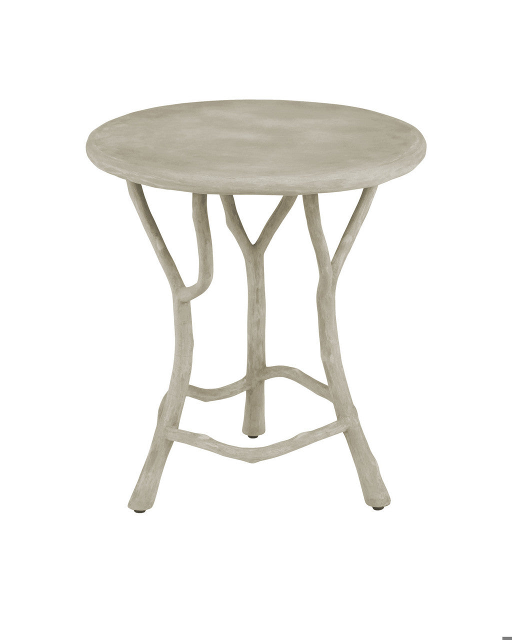 Hidcote Accent Table, Brown Portland, Faux Bois, 22"H, Currey and Company 2373