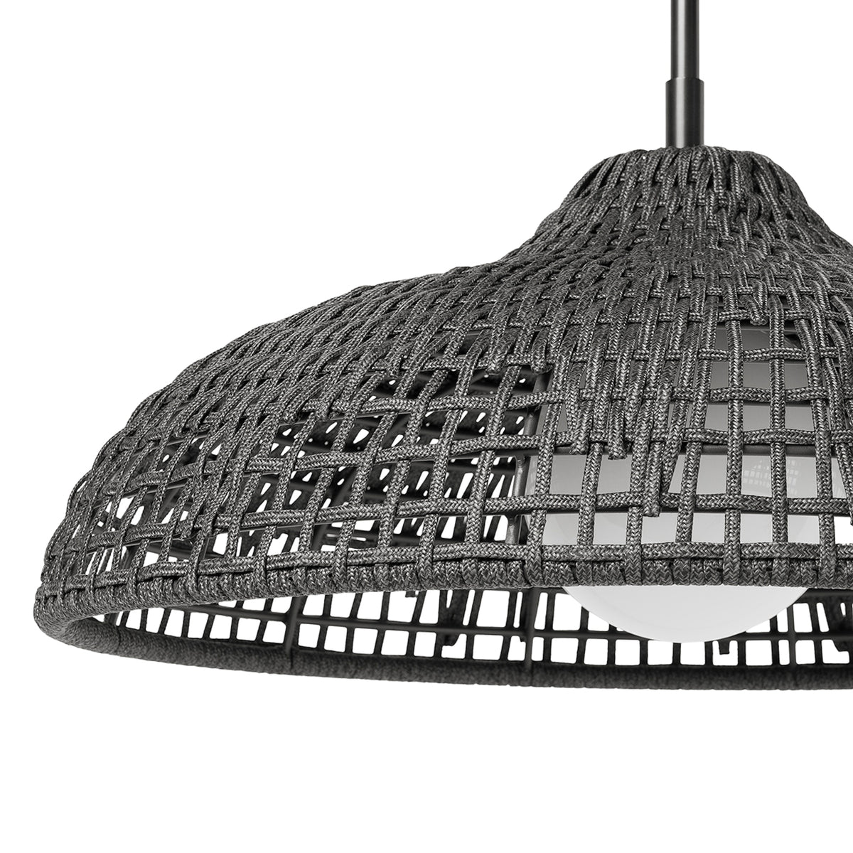 Palecek Westerly Outdoor Pendant 30" - Charcoal - view 2